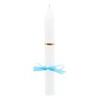 12,5 dkg díszített gyertya - keresztelőre, tűzött, szalagos