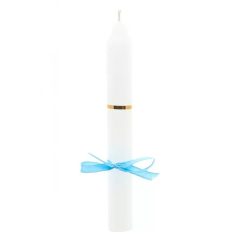   12,5 dkg díszített gyertya - keresztelőre, tűzött, szalagos