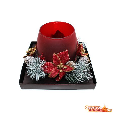 Karácsonyi pohár közepes piros