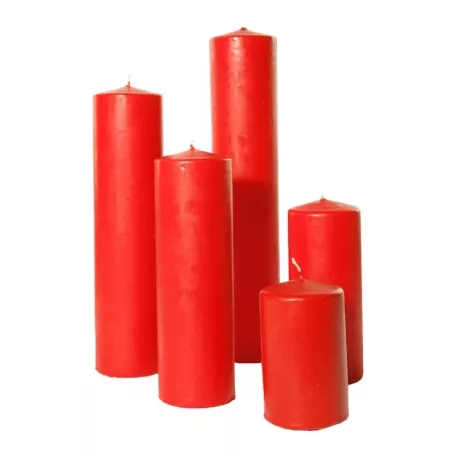 6x30 cm henger gyertya festett