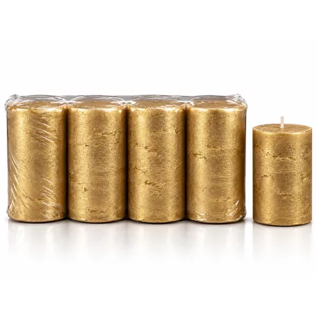 Adventi gyertya rusztikus 4 db/cs metál