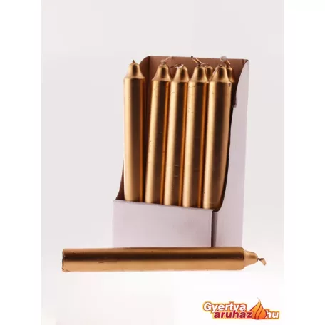 Asztali gyertya metál 10 db/csomag 