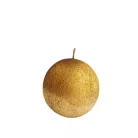Gömb gyertya 5 cm 8 db/csomag metál kapart