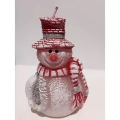 Hóember figurás gyertya