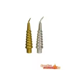 Kis gyűrűs csavart gyertya metál 30 db/csomag