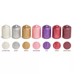 Kónusz gyertya 5 db/csomag metál kapart