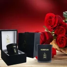 Luxury Candle ajándék örökrózsával Valentin napra