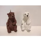 Jegesmedve - Barna medve gyertya