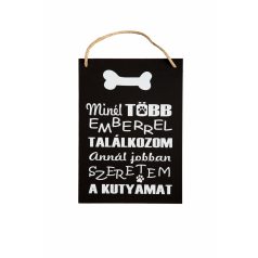 Poén fekete dekor fatábla