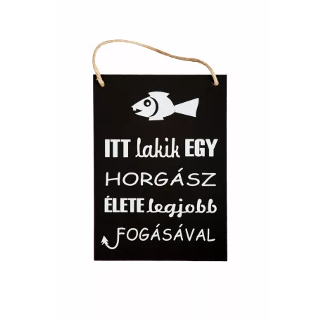 Poén fekete dekor fatábla