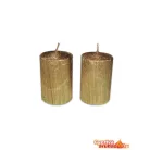 Tuskó gyertya kicsi 8 db/csomag metál kapart