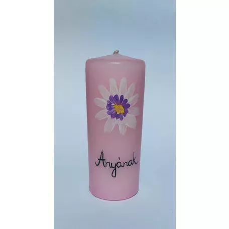 Tuskó gyertya nagy díszített - Anyának felirattal,virággal