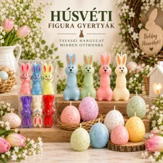 Nyuszi és tojás gyertyák