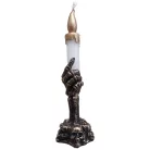 Csontváz kéz gyertya - több színben