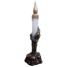Csontváz kéz gyertya - több színben