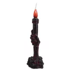 Csontváz kéz gyertya - több színben