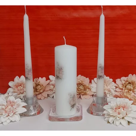 Esküvői szett (20 cm-es) virágos