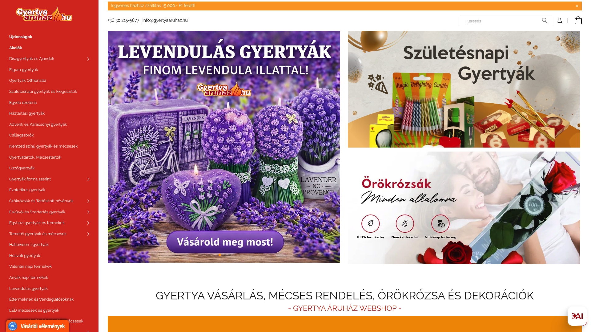 https://gyertyaaruhaz.hu