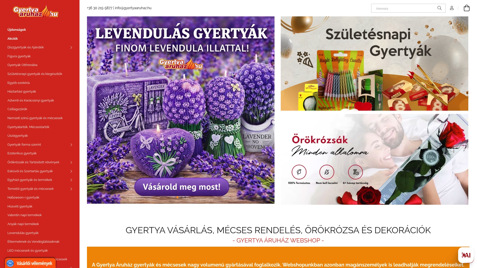 https://gyertyaaruhaz.hu
