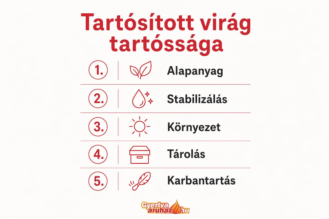 Infografika: Ezekre figyelj, ha tartósított virágokat szeretnél sokáig megőrizni