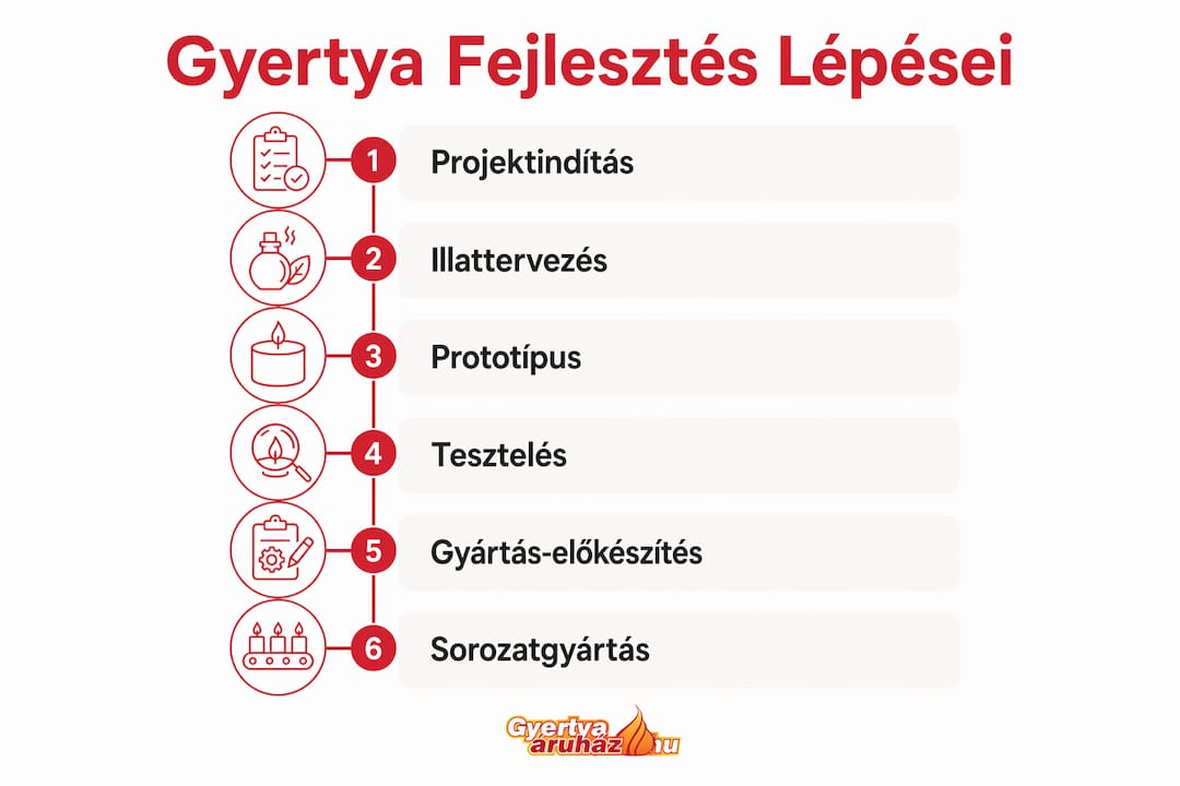 Infografika: így készül az egyedi gyertya lépésről lépésre