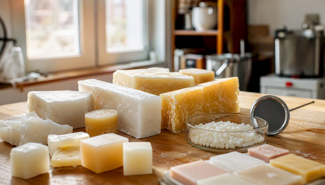 Paraffinviasz minták és vizsgálati eszközök