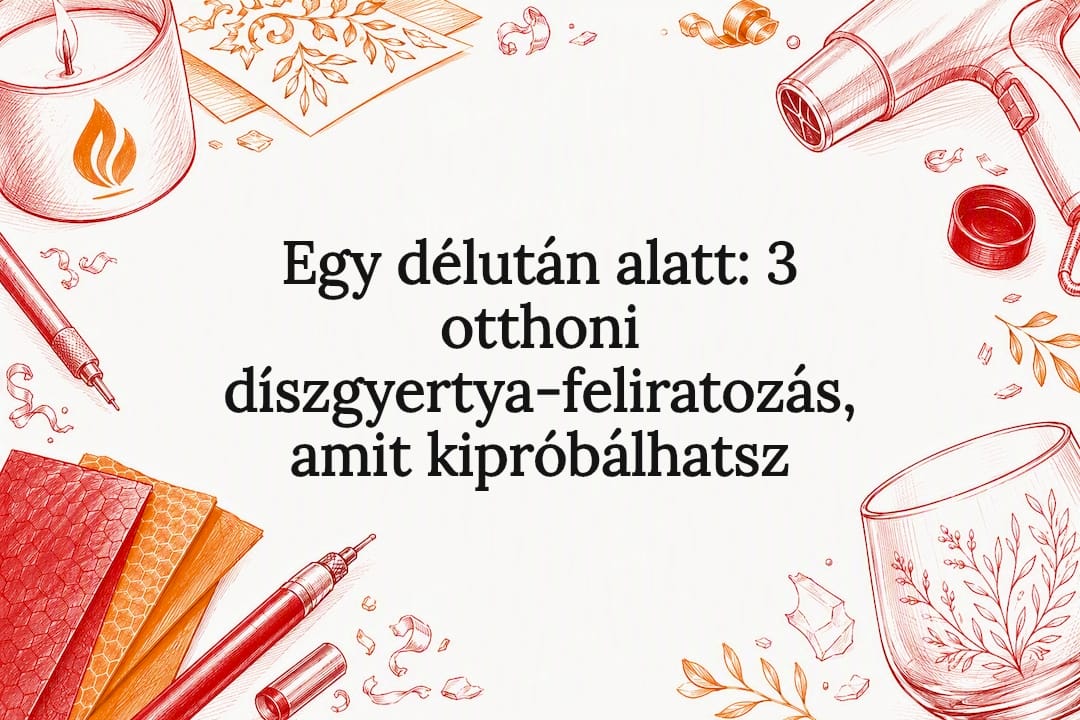 Egy délután alatt: 3 otthoni díszgyertya-feliratozás, amit kipróbálhatsz