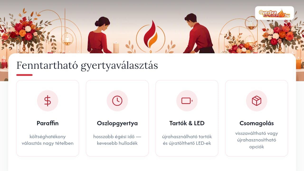 A fenntartható gyertyavásárlás négy fontos szempontja