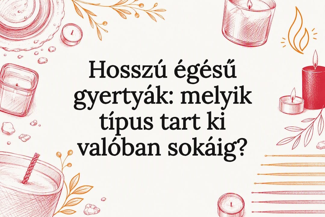 Hosszú égésű gyertyák: melyik típus tart ki valóban sokáig?
