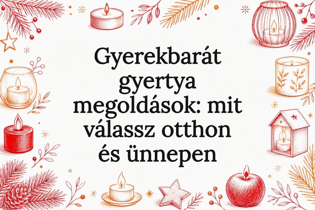Gyerekbarát gyertya megoldások: mit válassz otthon és ünnepen