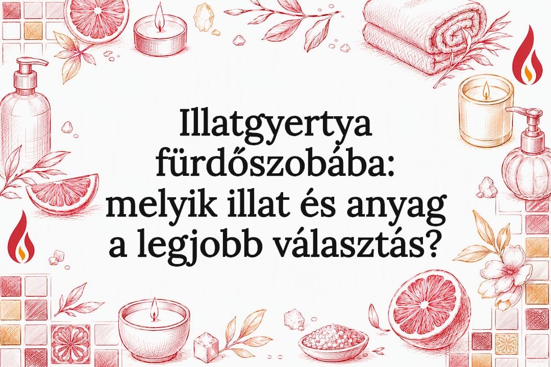 Illatgyertya fürdőszobába: melyik illat és anyag a legjobb választás?