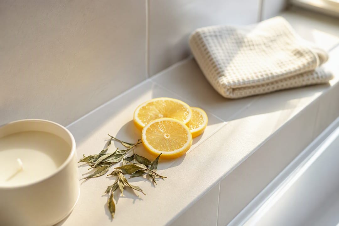 Citrus és fehér tea hangulat a fürdőszobában