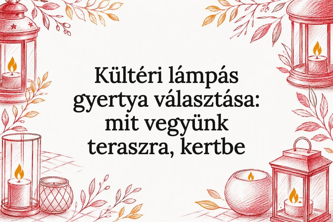 Kültéri lámpás gyertya választása: mit vegyünk teraszra, kertbe
