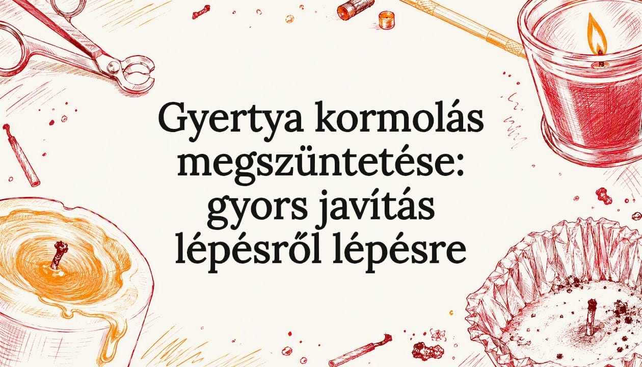 Gyertya kormolás megszüntetése: gyors javítás lépésről lépésre