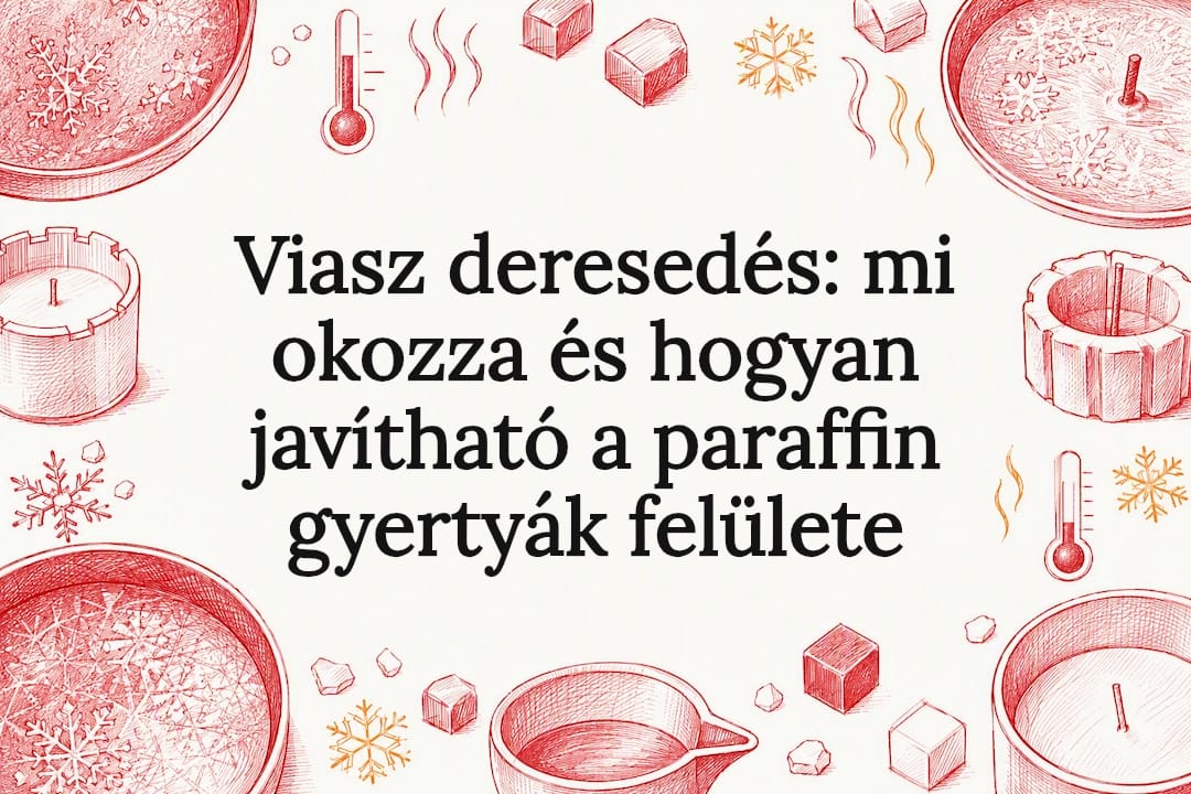 Viasz deresedés: mi okozza és hogyan javítható a paraffin gyertyák felülete