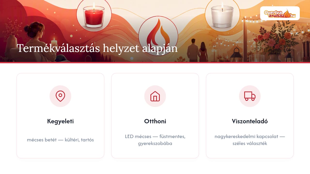 Mécsesválasztási tippek különféle felhasználásokhoz