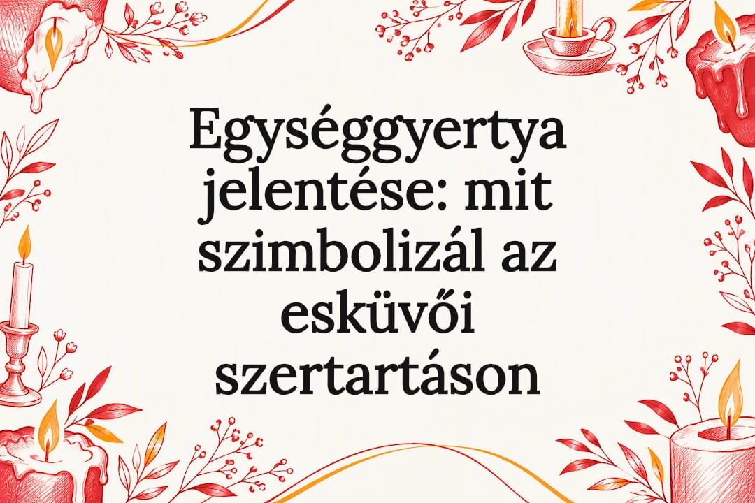Egységgyertya jelentése: mit szimbolizál az esküvői szertartáson