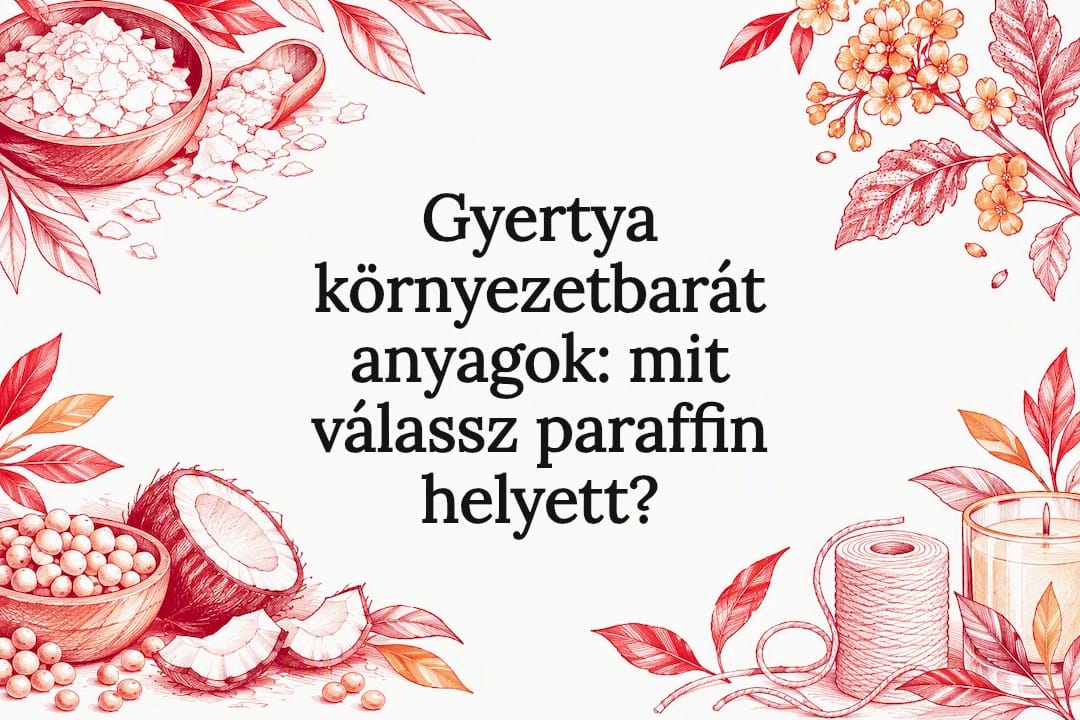 Gyertya környezetbarát anyagok: mit válassz paraffin helyett?