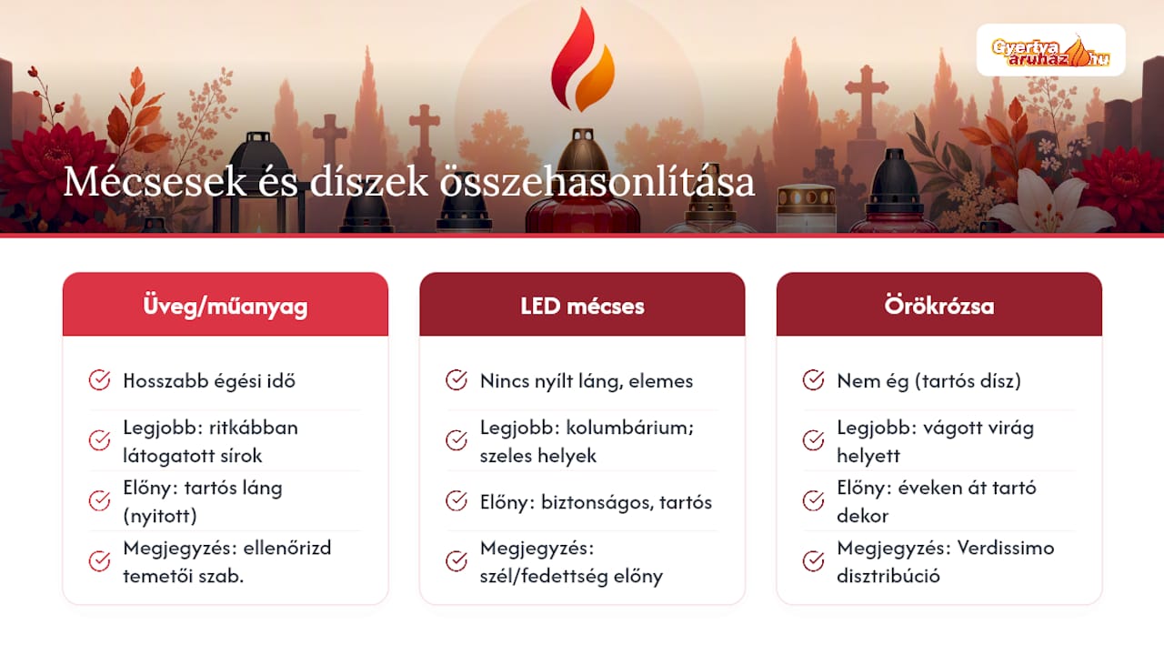 Hol találsz megfelelő mécsest és kegyeleti kiegészítőt — overview diagram