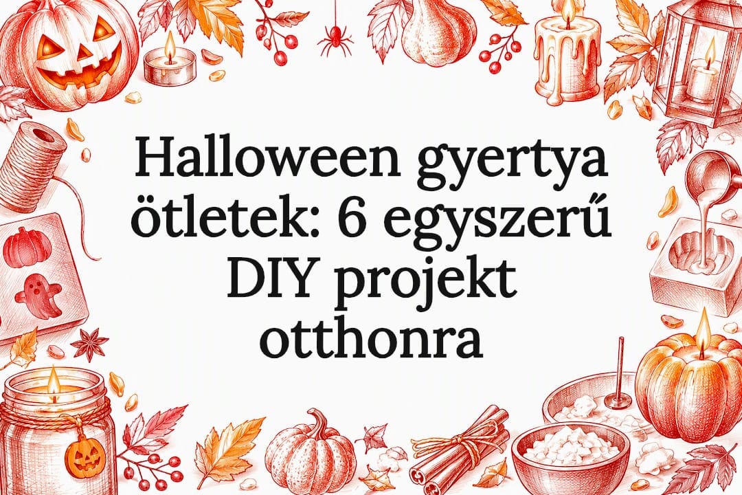 Halloween gyertya ötletek: 6 egyszerű DIY projekt otthonra
