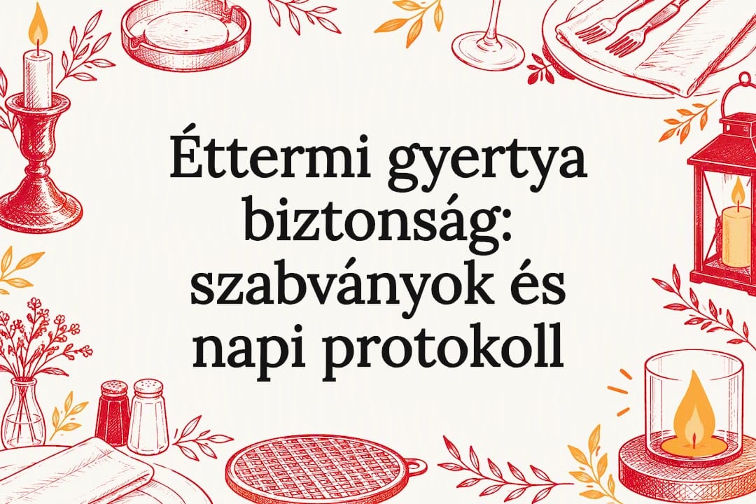 Éttermi gyertya biztonság: szabványok és napi protokoll