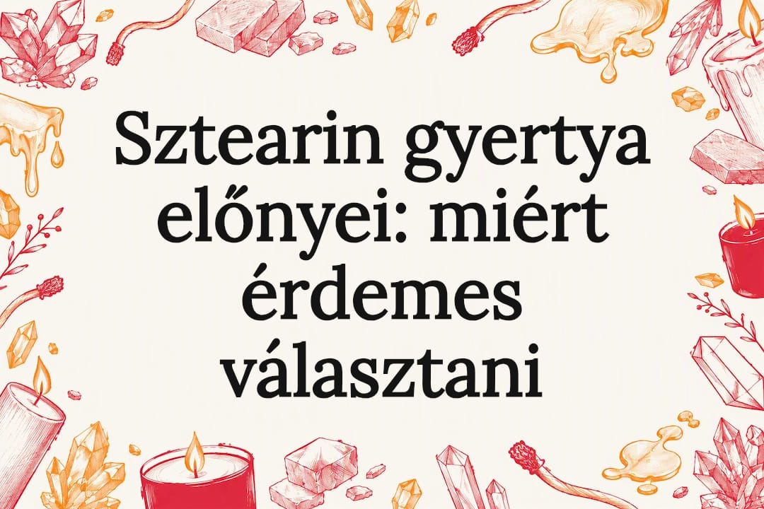 Sztearin gyertya előnyei: miért érdemes választani