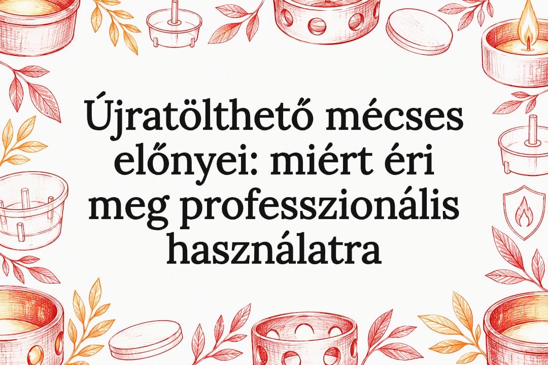 Újratölthető mécses előnyei: miért éri meg professzionális használatra