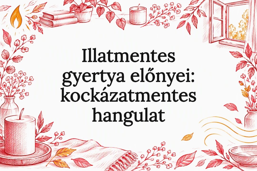 Illatmentes gyertya előnyei: kockázatmentes hangulat