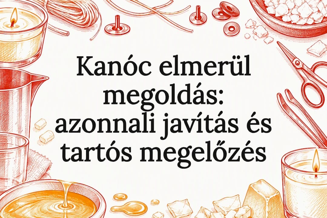 Kanóc elmerül megoldás: azonnali javítás és tartós megelőzés