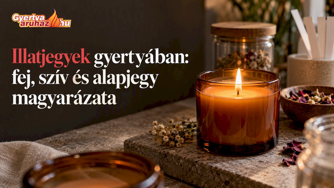 Illatjegyek gyertyában: fej, szív és alapjegy magyarázata