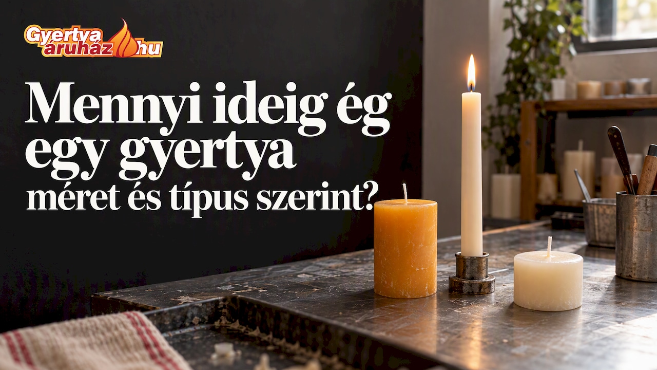 Mennyi ideig ég egy gyertya? Égésidő méret és típus szerint
