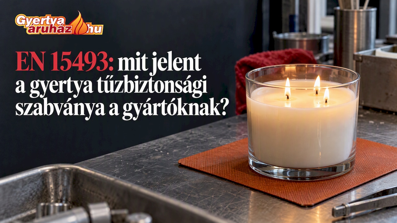 EN 15493: mit jelent a gyertya tűzbiztonsági szabványa a gyártóknak?