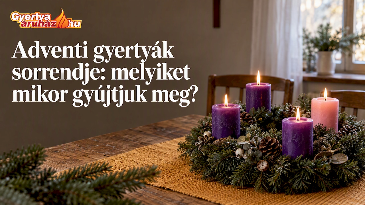 Adventi gyertyák sorrendje: melyiket mikor gyújtjuk meg?