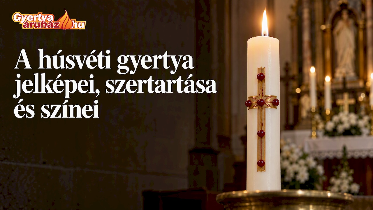 A húsvéti gyertya jelentése: jelképek, szertartás, színek